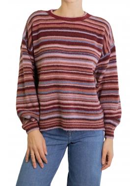 Maglione multicolor girocollo